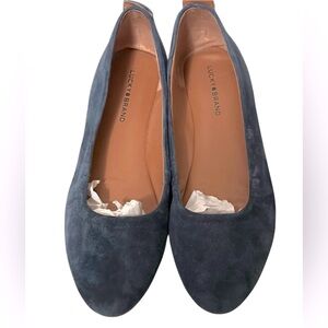 Lucky Brand Blue “Caliz” Suede Flat